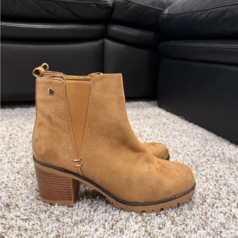 Tan Suede Ankle Boots